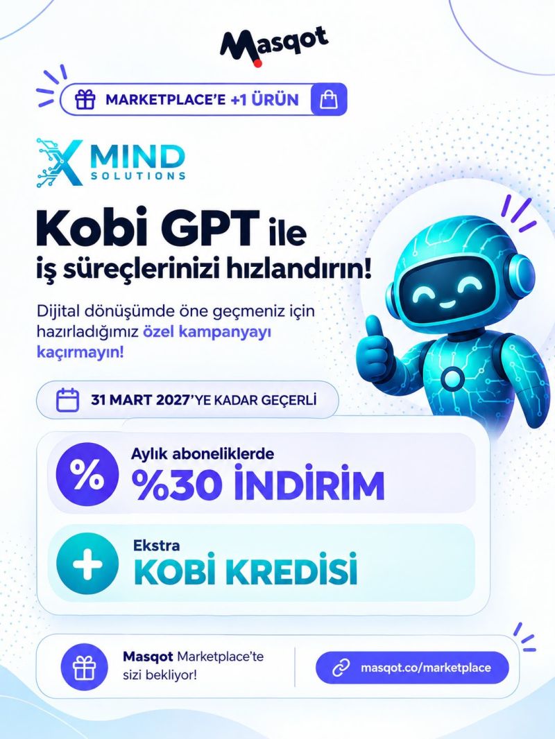 KobiGPT artık Masqot Marketplace'te