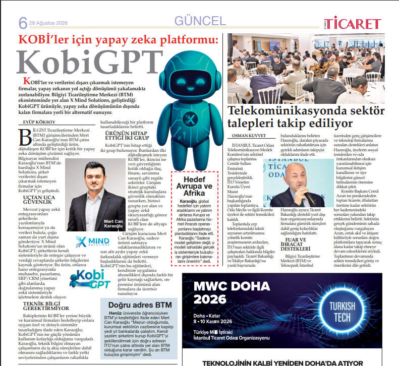 KOBİ'ler için yapay zekâ platformu: KobiGPT